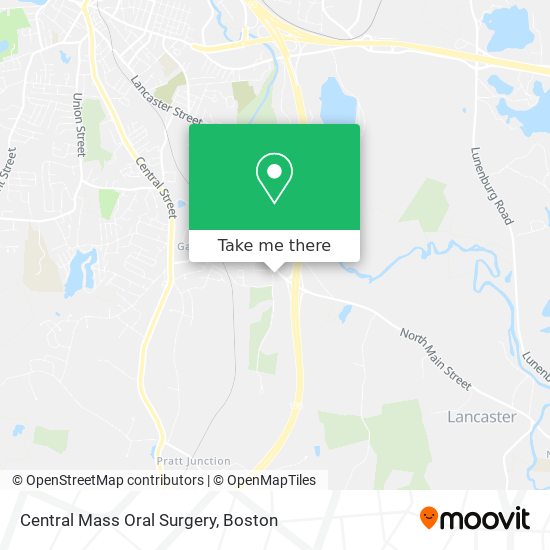 Central Mass Oral Surgery map