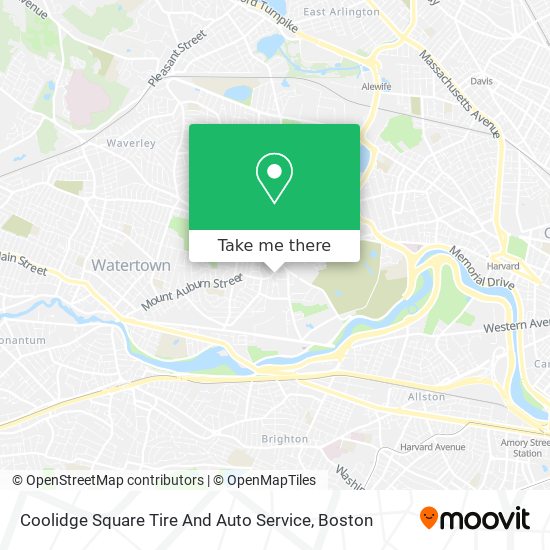 Mapa de Coolidge Square Tire And Auto Service