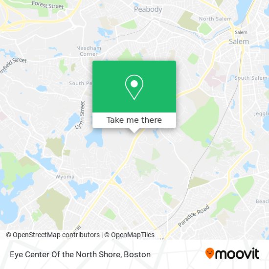 Eye Center Of the North Shore map
