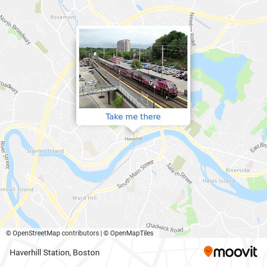 Mapa de Haverhill Station