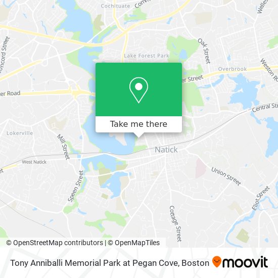 Tony Anniballi Memorial Park at Pegan Cove map