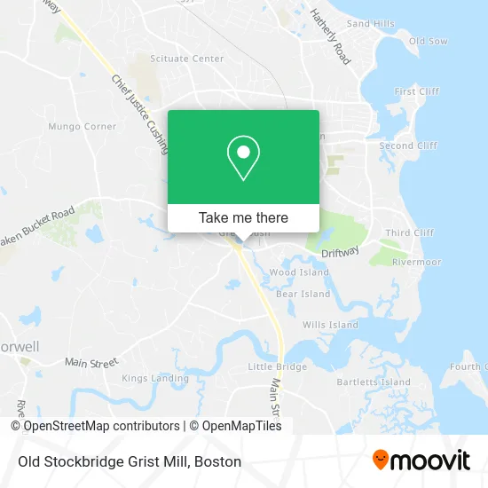 Old Stockbridge Grist Mill map