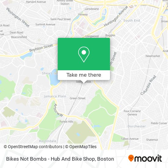 Mapa de Bikes Not Bombs - Hub And Bike Shop