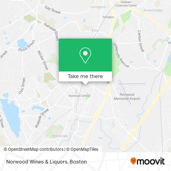 Mapa de Norwood Wines & Liquors