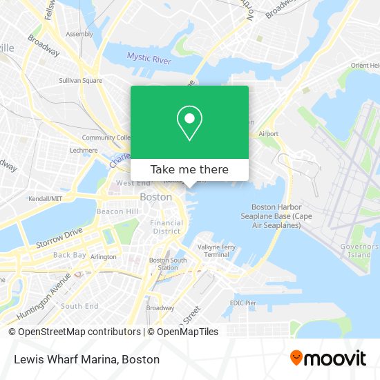 Mapa de Lewis Wharf Marina