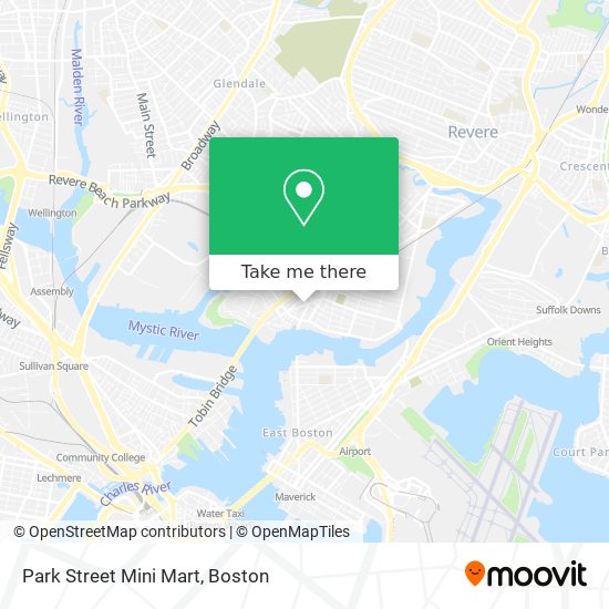 Mapa de Park Street Mini Mart