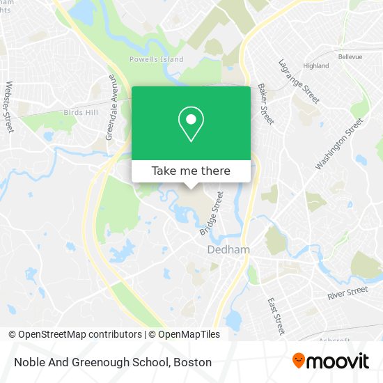 Mapa de Noble And Greenough School