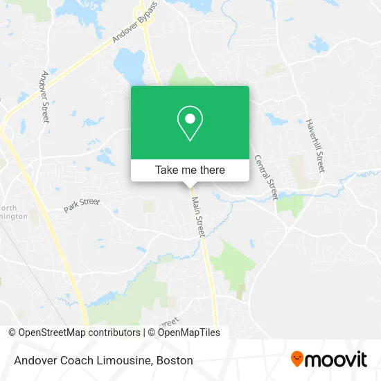 Andover Coach Limousine map