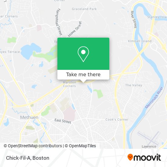 Chick-Fil-A map