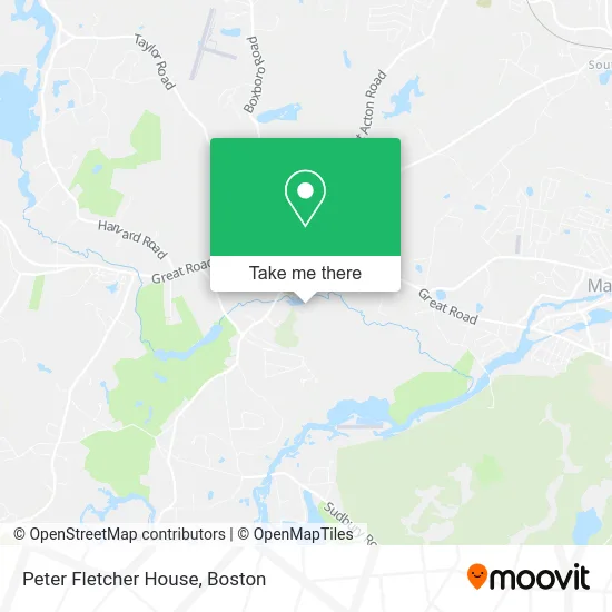 Peter Fletcher House map