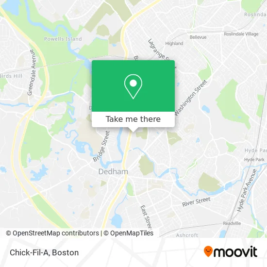 Mapa de Chick-Fil-A