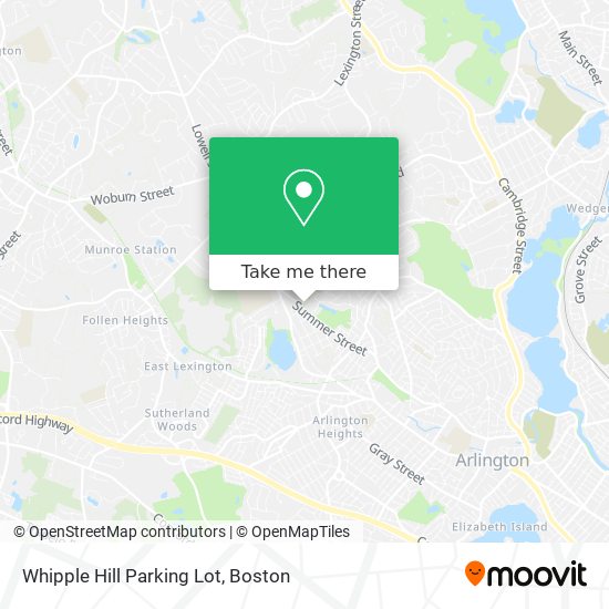 Mapa de Whipple Hill Parking Lot