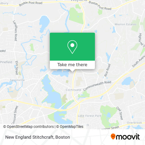 Mapa de New England Stitchcraft