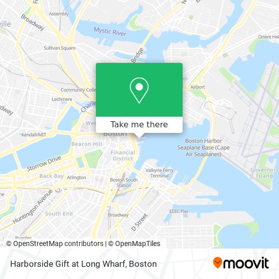 Harborside Gift at Long Wharf map