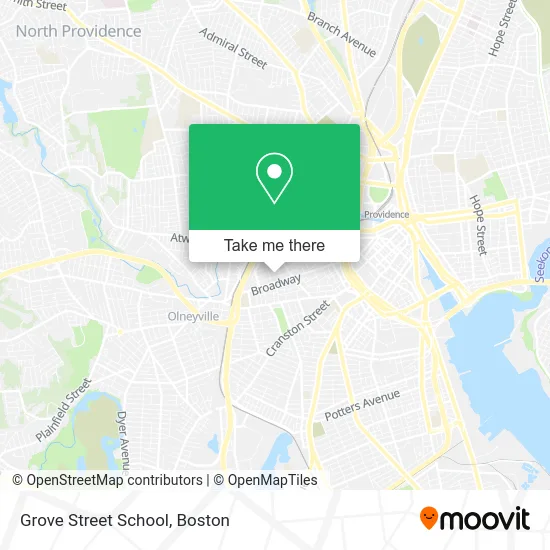 Grove Street School map