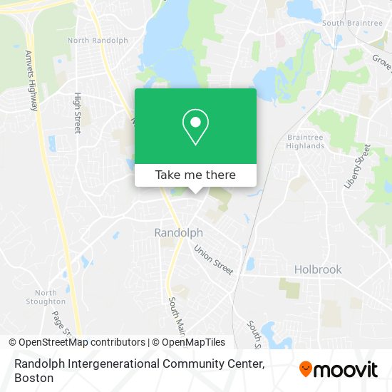 Mapa de Randolph Intergenerational Community Center