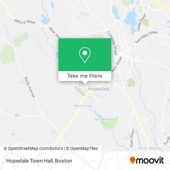 Mapa de Hopedale Town Hall