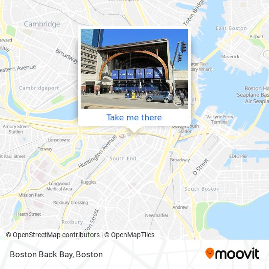 Boston Back Bay map