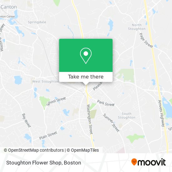 Stoughton Flower Shop map