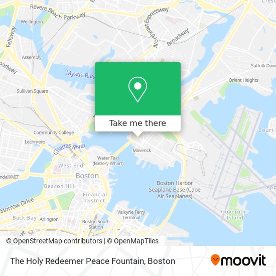 The Holy Redeemer Peace Fountain map