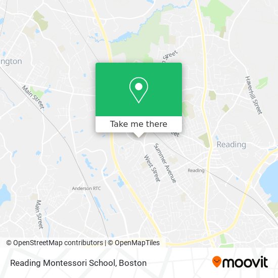 Reading Montessori School map