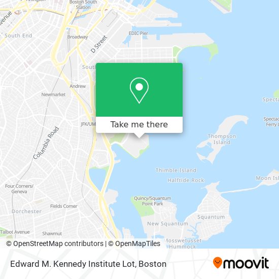 Edward M. Kennedy Institute Lot map