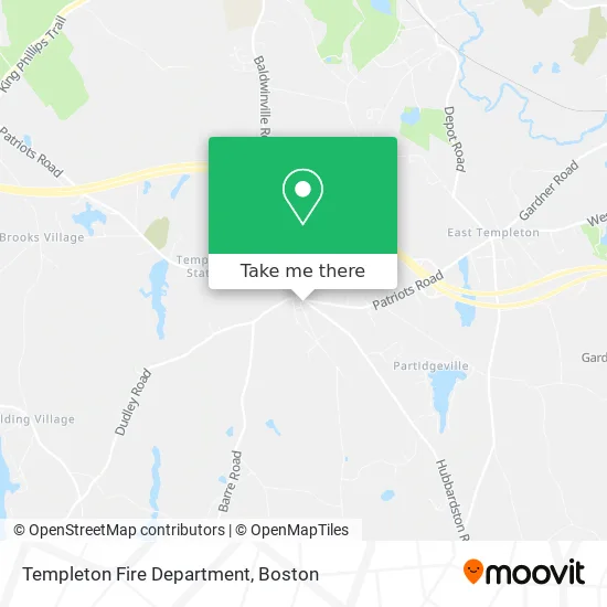 Templeton Fire Department map