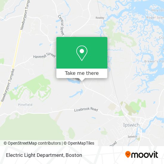 Electric Light Department map