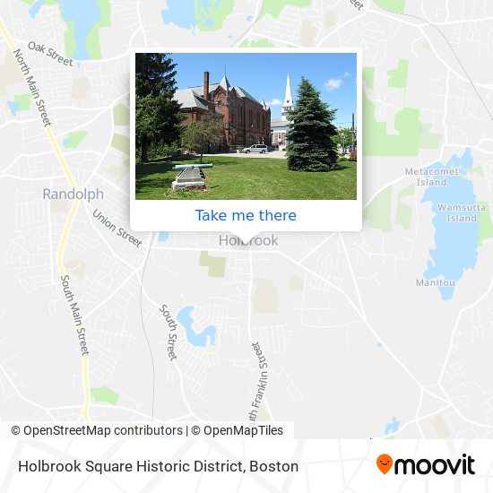 Holbrook Square Historic District map
