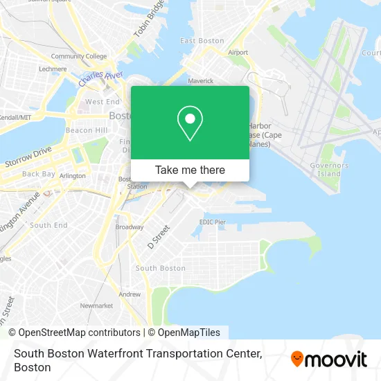South Boston Waterfront Transportation Center map