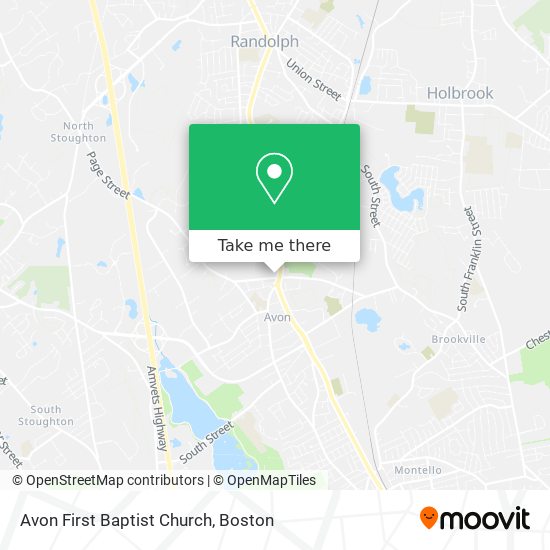 Avon First Baptist Church map