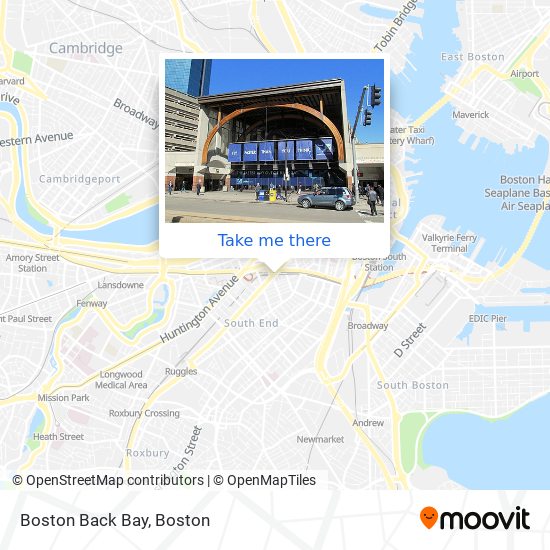 Boston Back Bay map