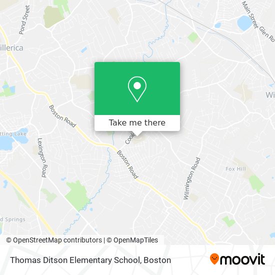 Thomas Ditson Elementary School map