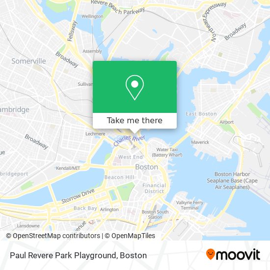 Mapa de Paul Revere Park Playground
