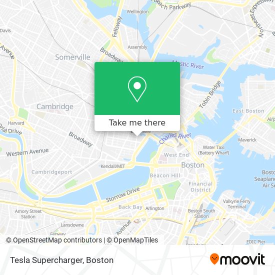 Mapa de Tesla Supercharger