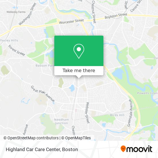 Highland Car Care Center map