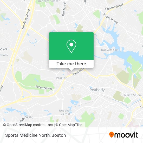 Mapa de Sports Medicine North