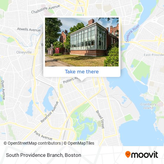 South Providence Branch map