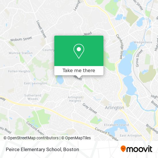 Mapa de Peirce Elementary School