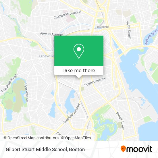 Gilbert Stuart Middle School map