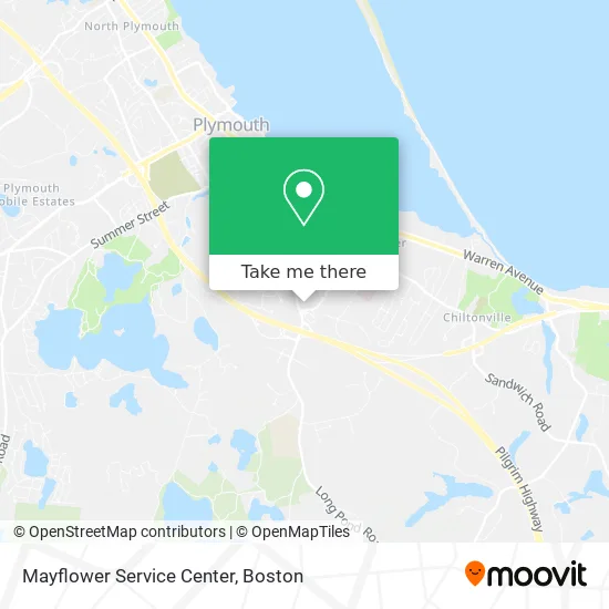 Mayflower Service Center map