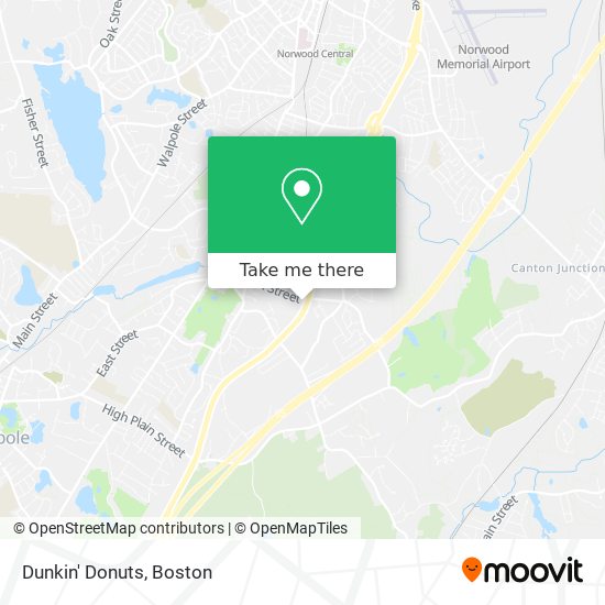 Dunkin' Donuts map