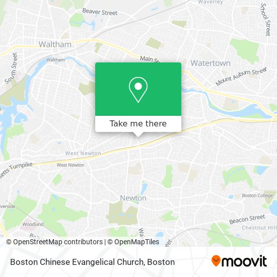 Mapa de Boston Chinese Evangelical Church