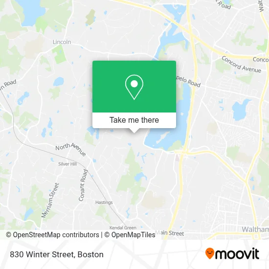 830 Winter Street map