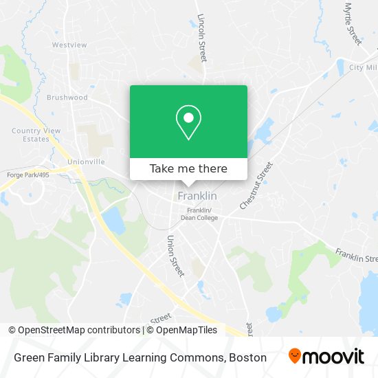 Green Family Library Learning Commons map