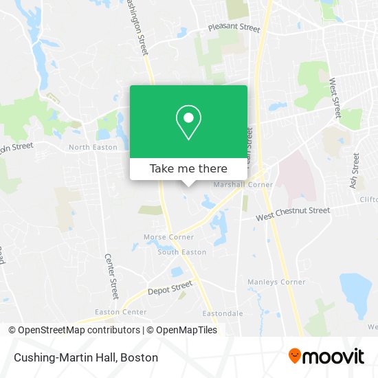 Mapa de Cushing-Martin Hall