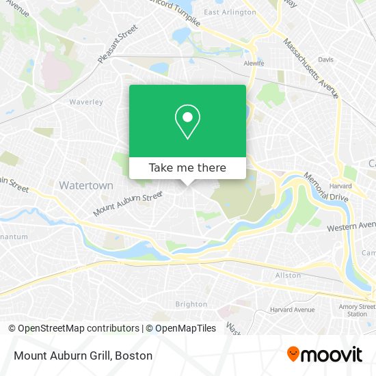 Mount Auburn Grill map