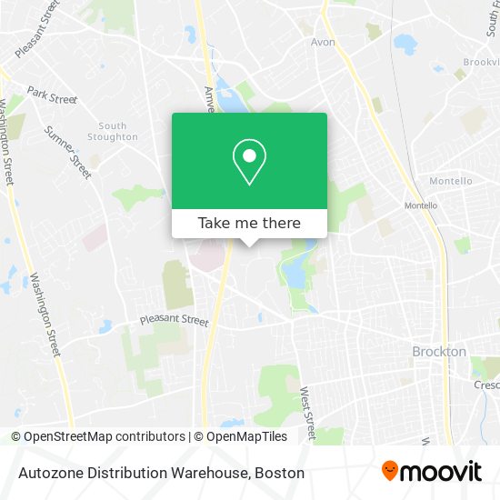 Mapa de Autozone Distribution Warehouse