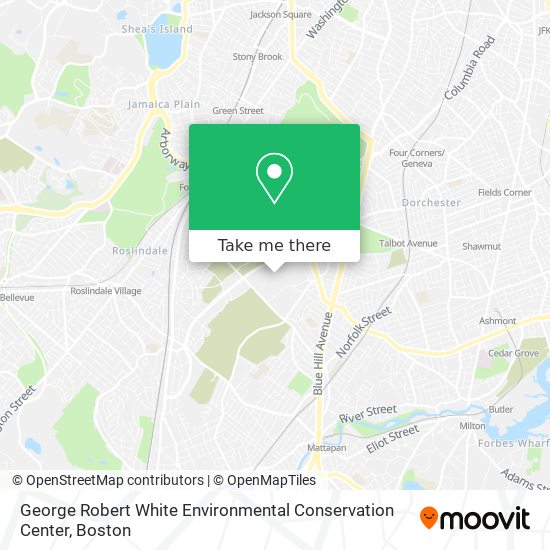 George Robert White Environmental Conservation Center map