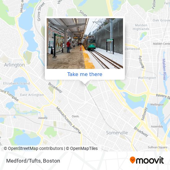 Medford/Tufts map